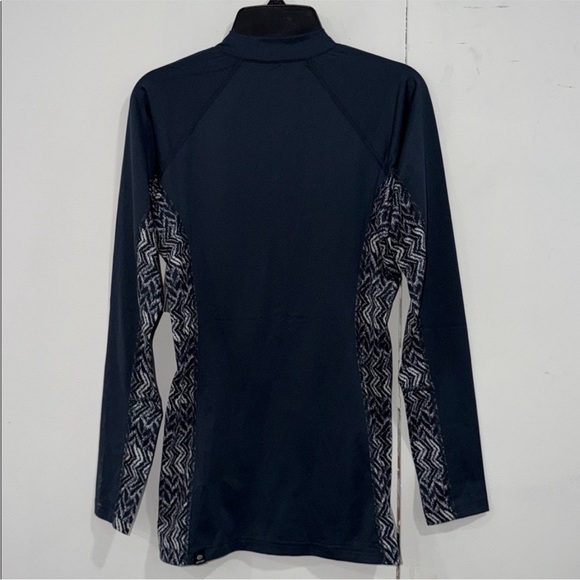 Rip Curl Navy Zip-Up Rash Guard - Picture 5 of 5